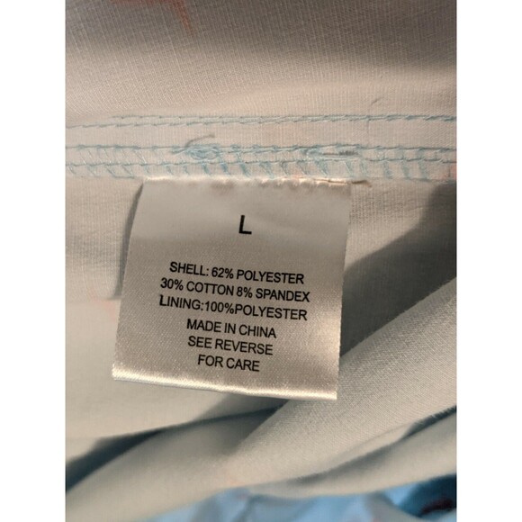 Tackle & Tides Shorts  Men's Size L  Elastic Waist Lightweight Hybrid Swim Blue - Picture 6 of 7